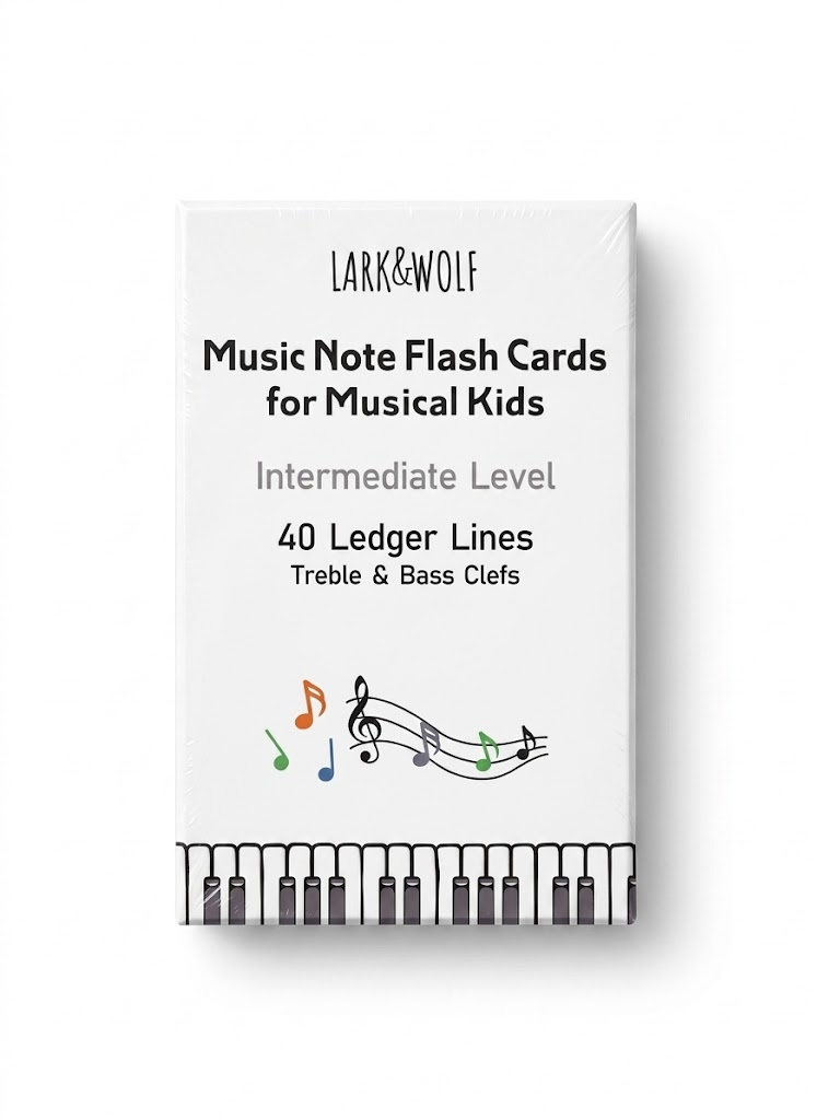 Lark & Wolf Music Note Flash Cards for Musical Kids