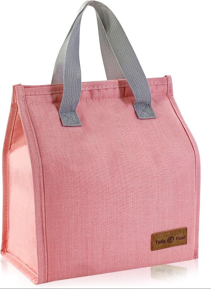 Tasty Food Insulated Tote Bag (Pink)