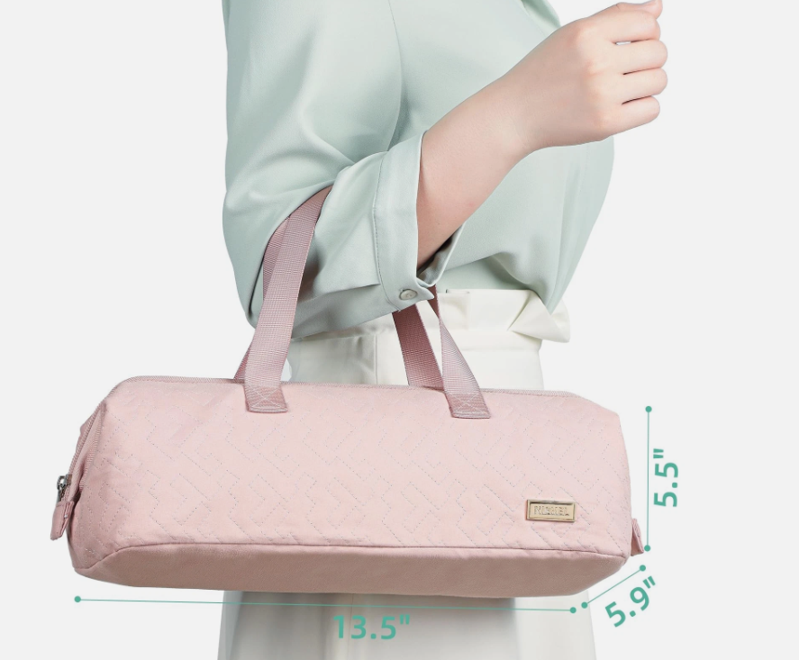 NISHEL Portable Hair Tools Travel Carrying Bag β Blush Pink