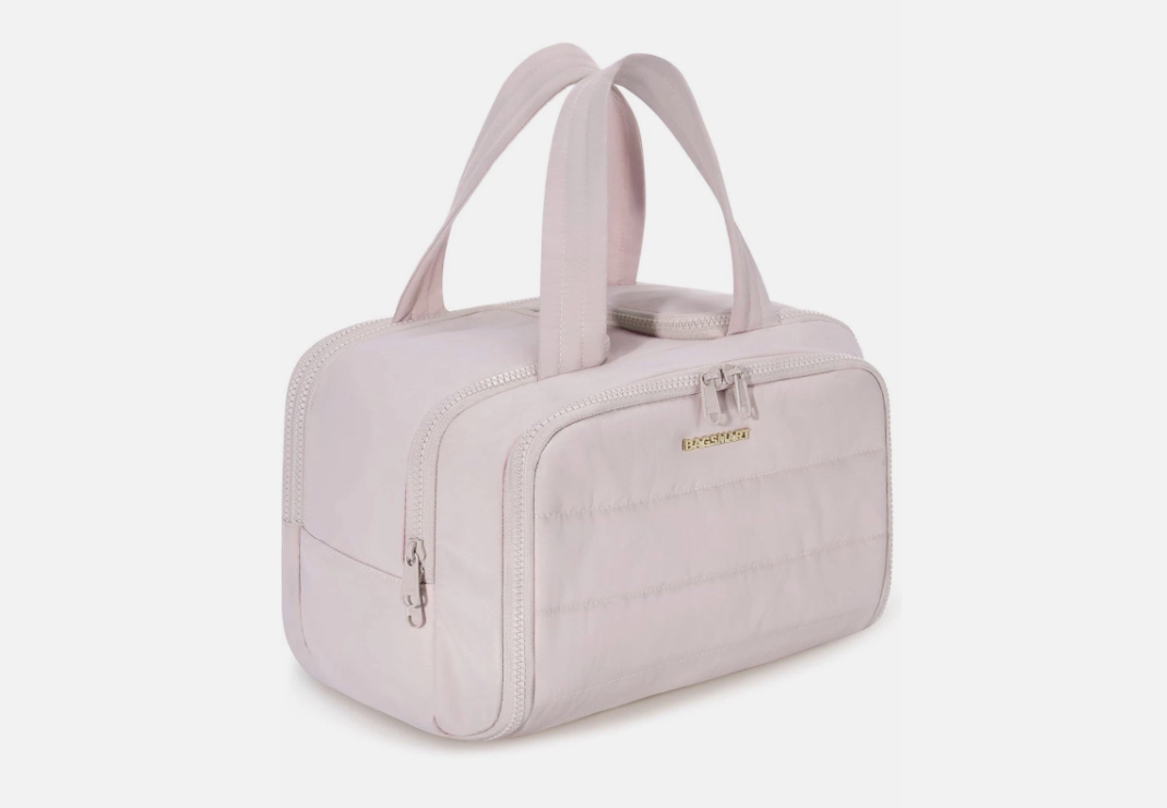 BAGSMART Quilted Multi-Functional Bag β Blush Pink