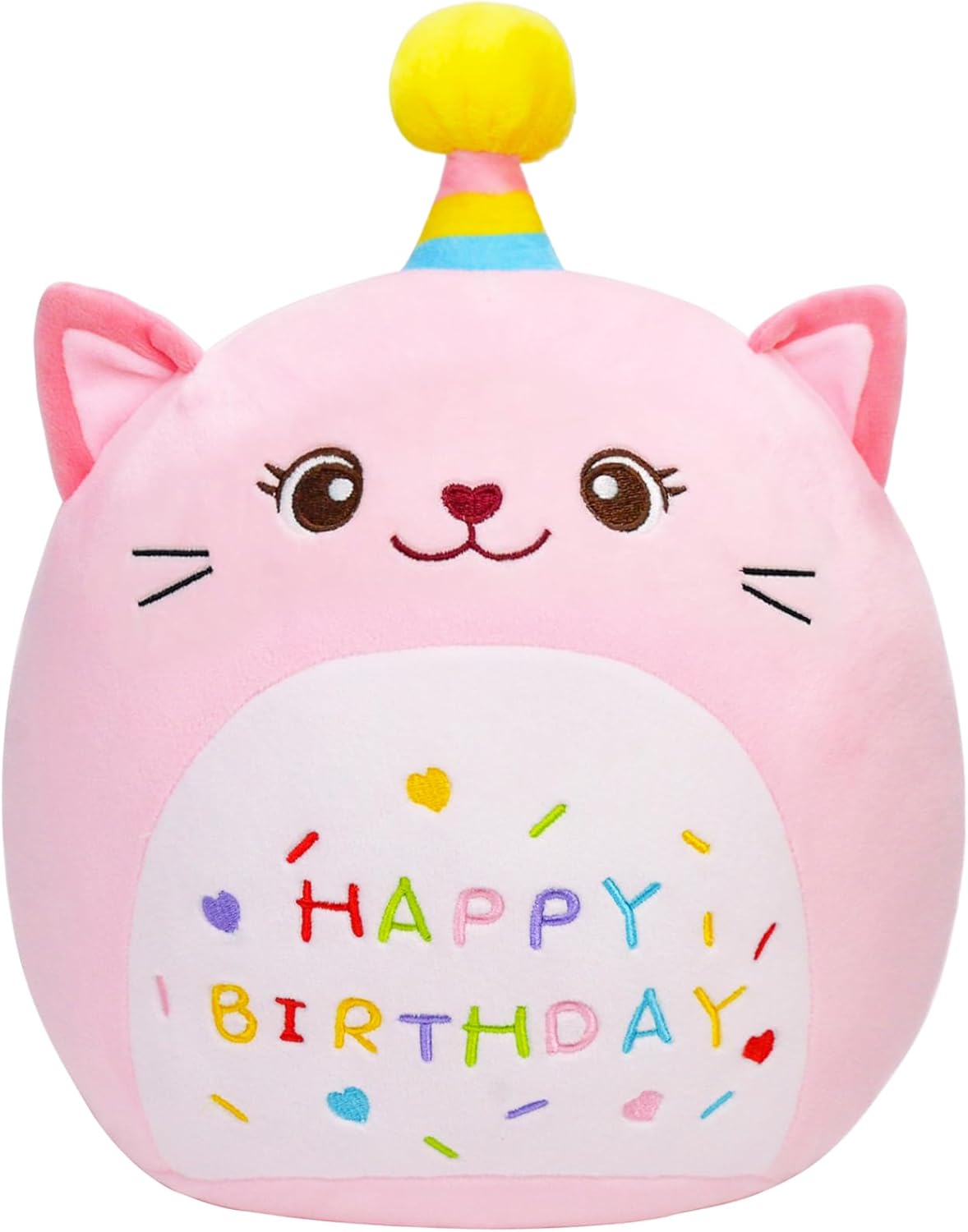 LICSOR 14" Cat Unicorn Plush Toy Pink Stuffed Animal